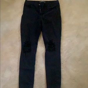 Ripped black jeans